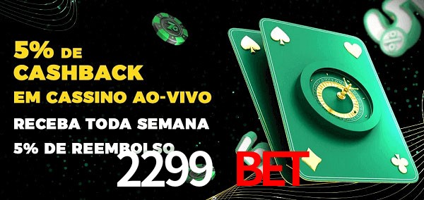 Promoções do cassino ao Vivo 2299 Bet
